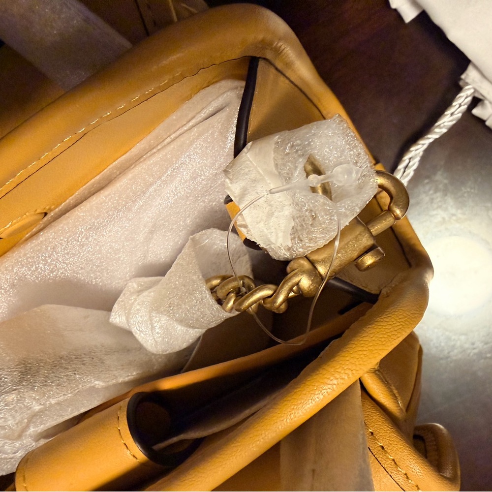 The Coach Originals Glovetanned Leather Mini Safari Tote - mustard/yellow - Picture 9 of 14